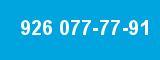 926 077-77-91
